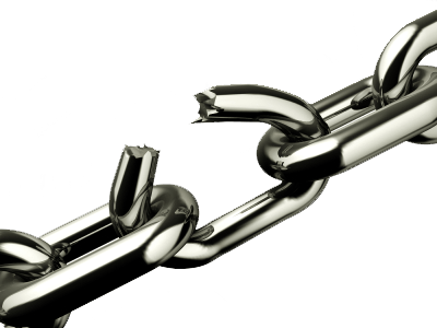 broken chain link png