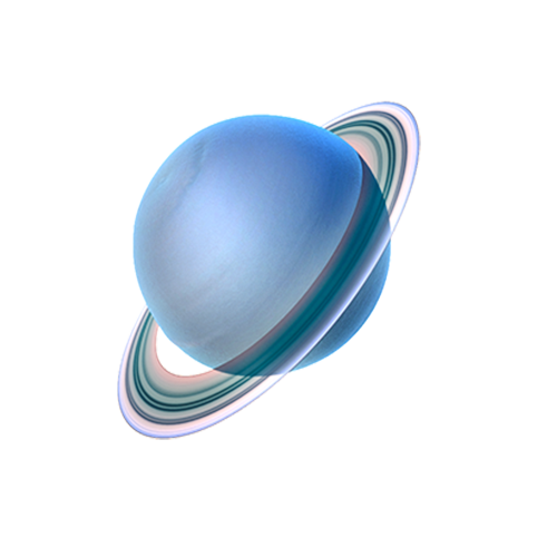 planet uranus transparent