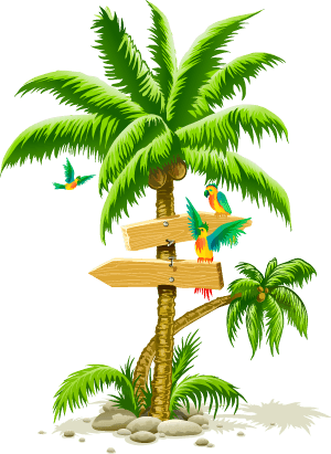 tropical palm tree clipart