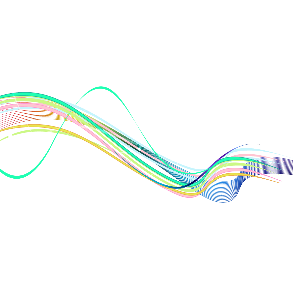 Rainbow Line PNG Transparent Images Free Download, Vector Files