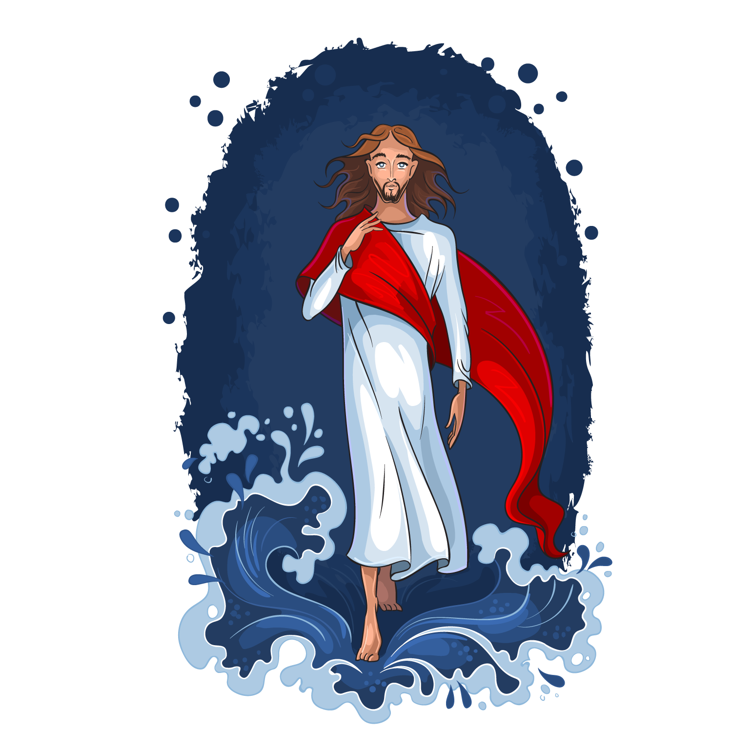 jesus illustration vector