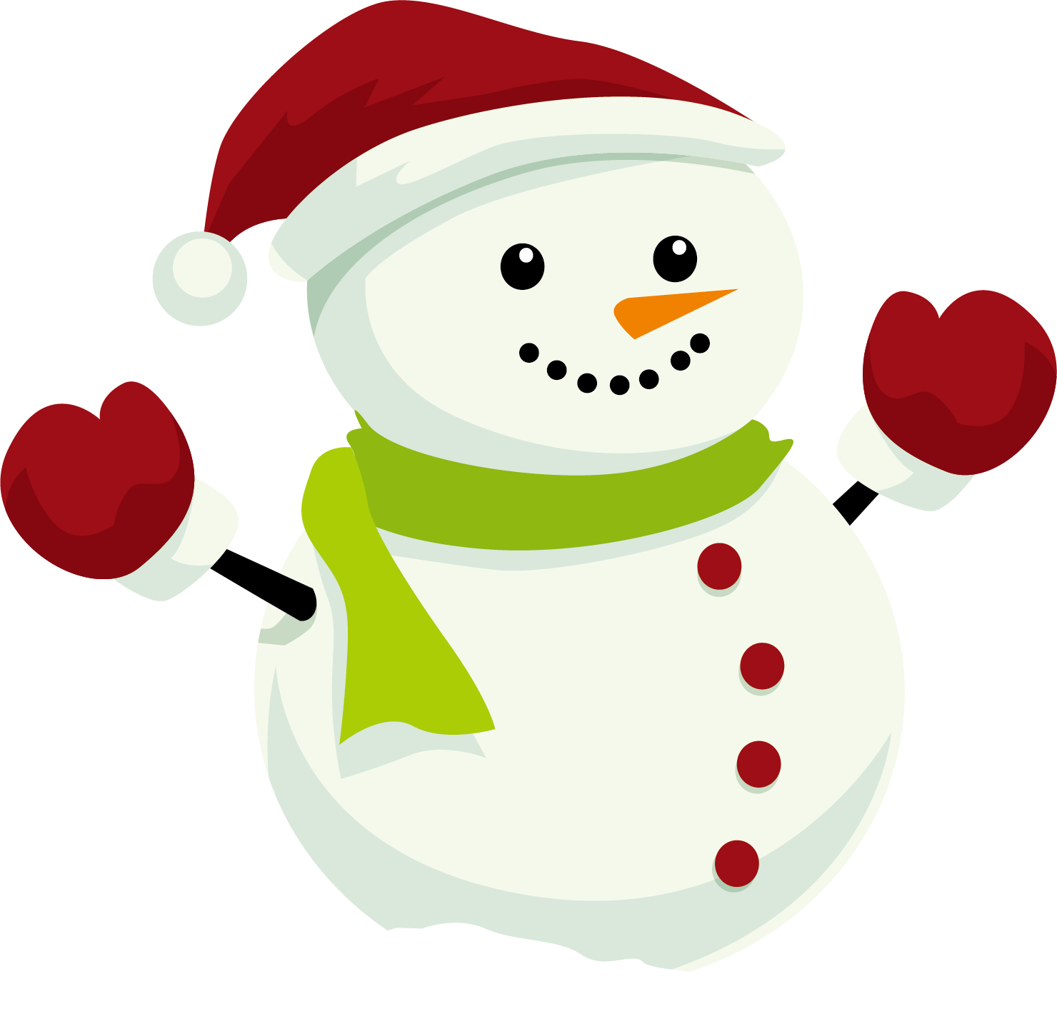 santa with coal clipart