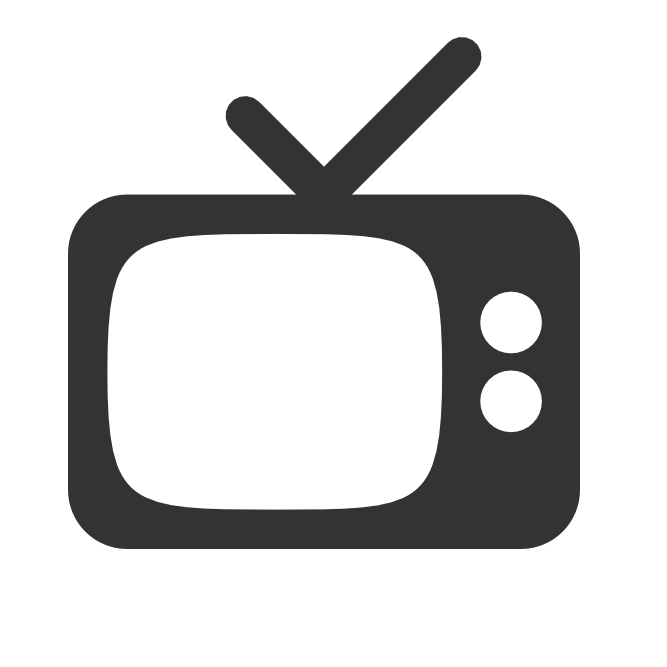 white tv icon png