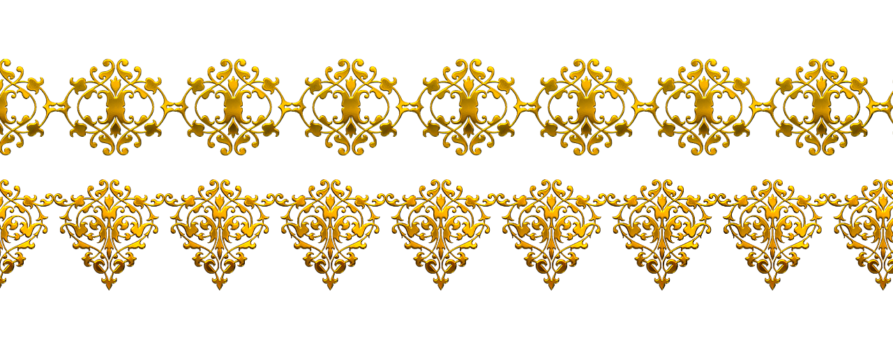 Golden floral pattern on transparent background PNG - Similar PNG
