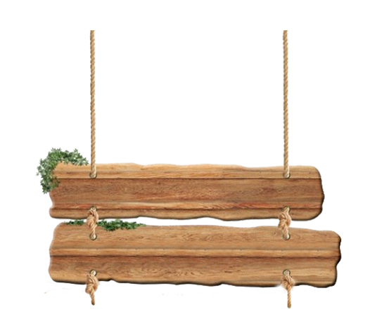 wood plank sign clipart