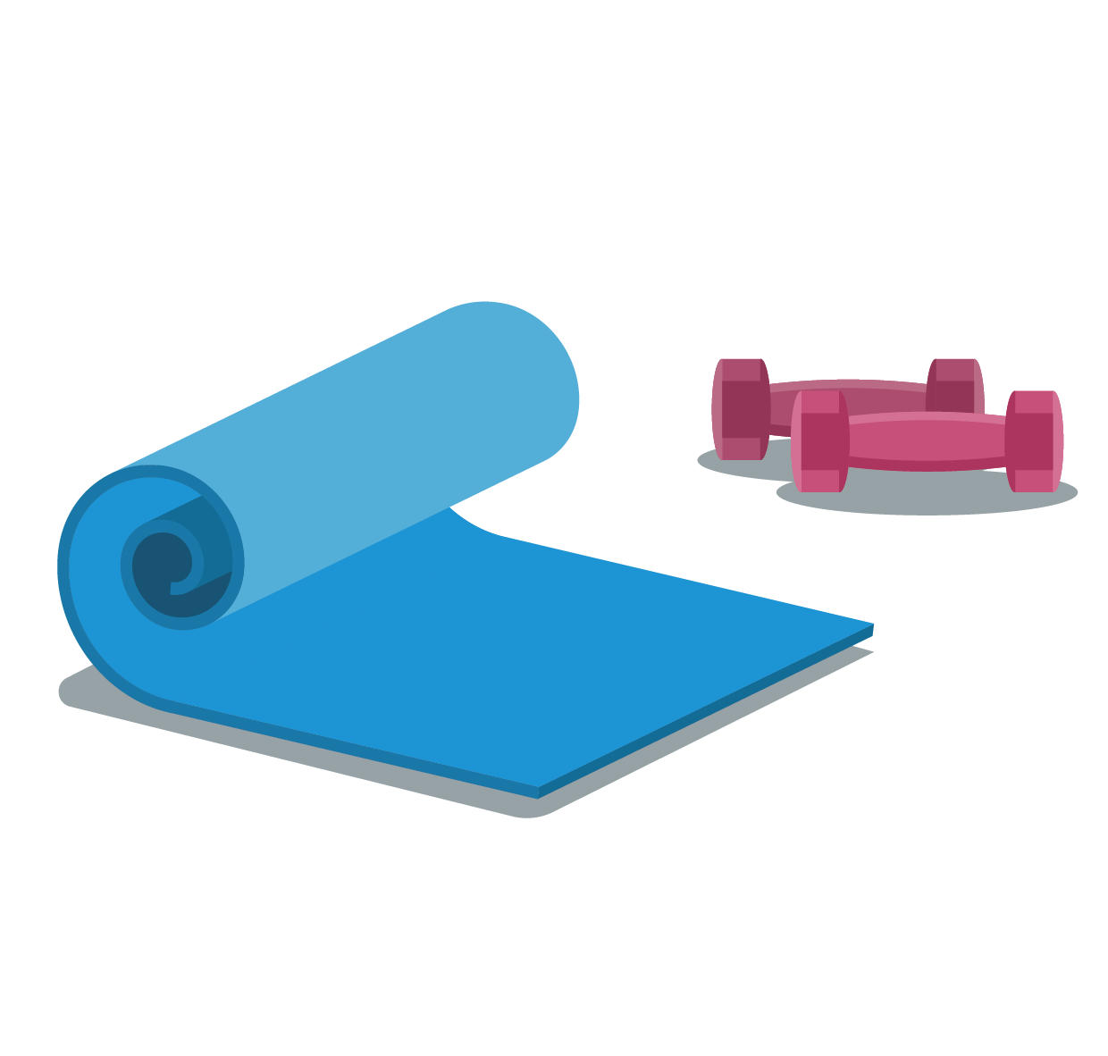 yoga mat vector