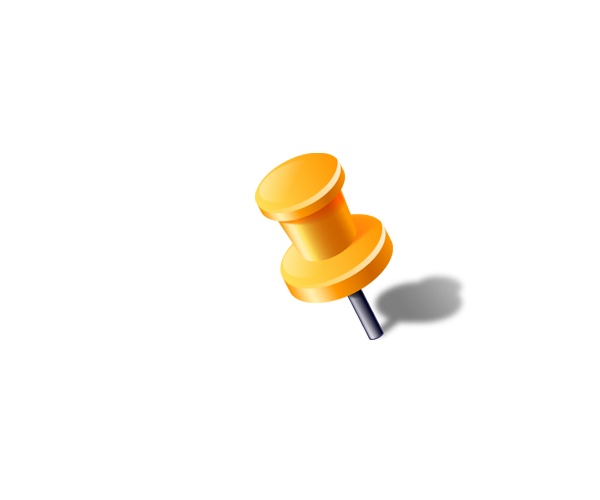 Download Pushpin Pin Global Positioning System Yellow Paper HQ PNG Image