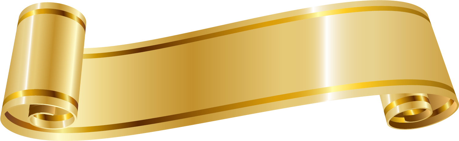 Gold Ribbon PNG Transparent Images - PNG All