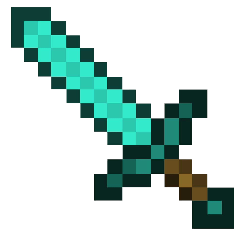 Minecraft Sword 3D Icon 28345371 PNG