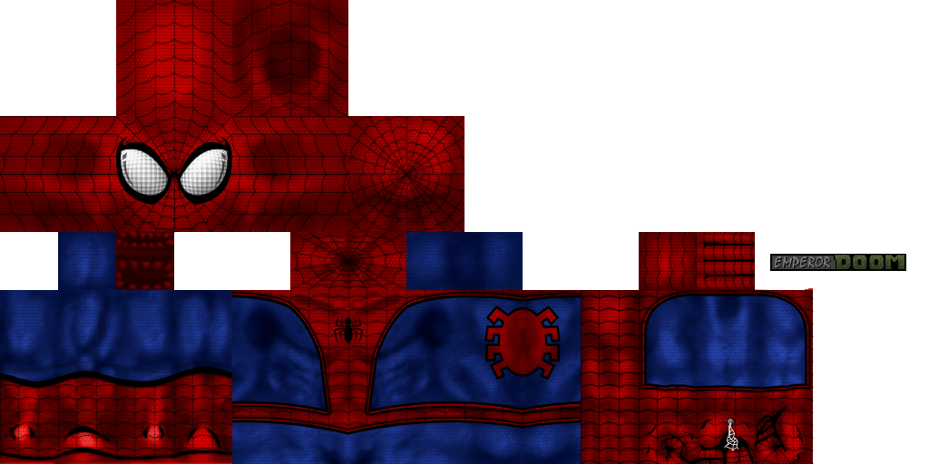 Download Spiderman Blue Square Minecraft Spider HQ Image Free PNG HQ PNG  Image | FreePNGImg