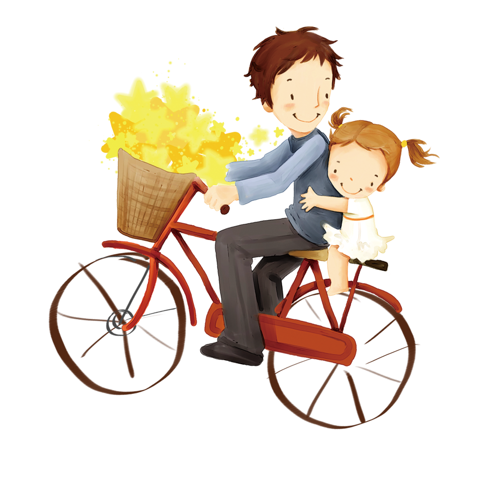 Download Bicycle Behavior Fathers Father Accessory Human Cartoon HQ PNG  Image | FreePNGImg