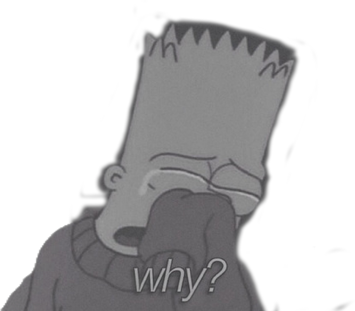 Download Depressed And Sad Bart Simpsons Wallpaper