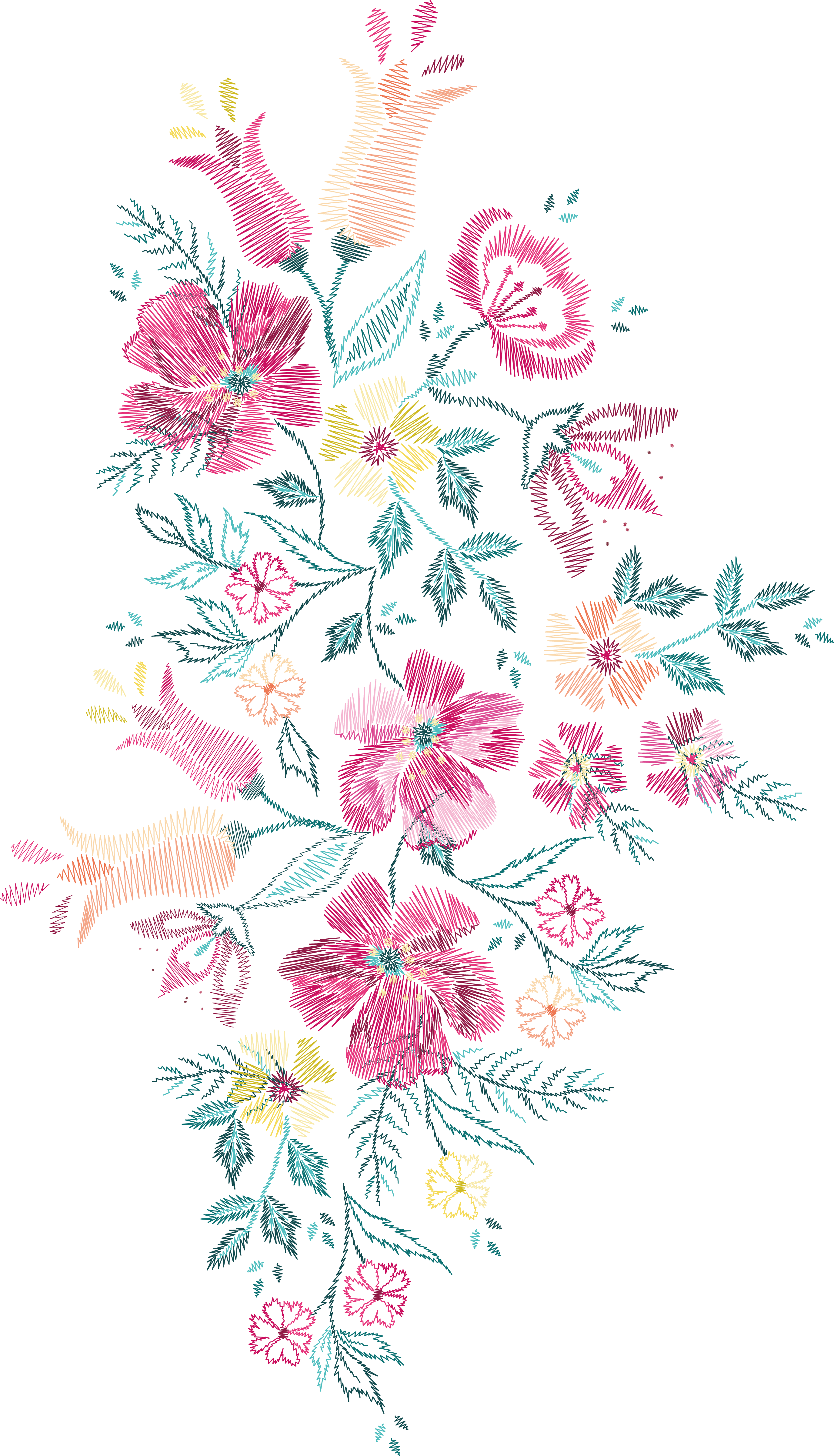 Rose embroidery Vectors & Illustrations for Free Download