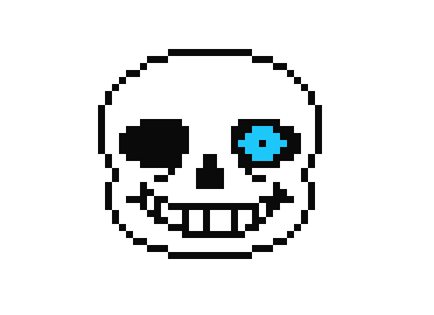 Pixel Art Undertale Sans Head , Png Download - Sans Undertale Pixel Art,  Transparent Png , Transparent Png Image