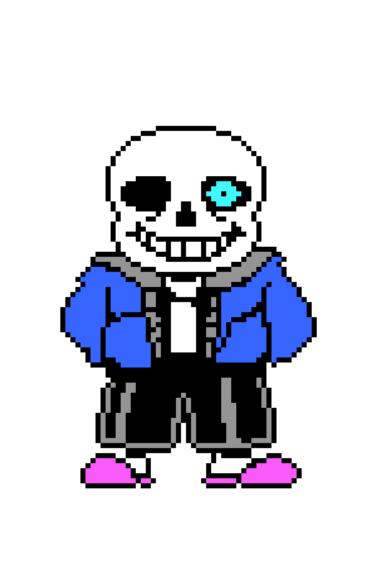 Undertale Pixel Art Sprite Sans-serif - Sans Pixel Art - Free Transparent  PNG Clipart Images Download