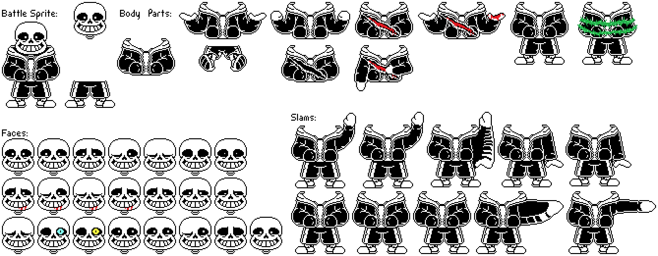 Sans Battle Sprite - Sans Undertale Colored Sprite, HD Png