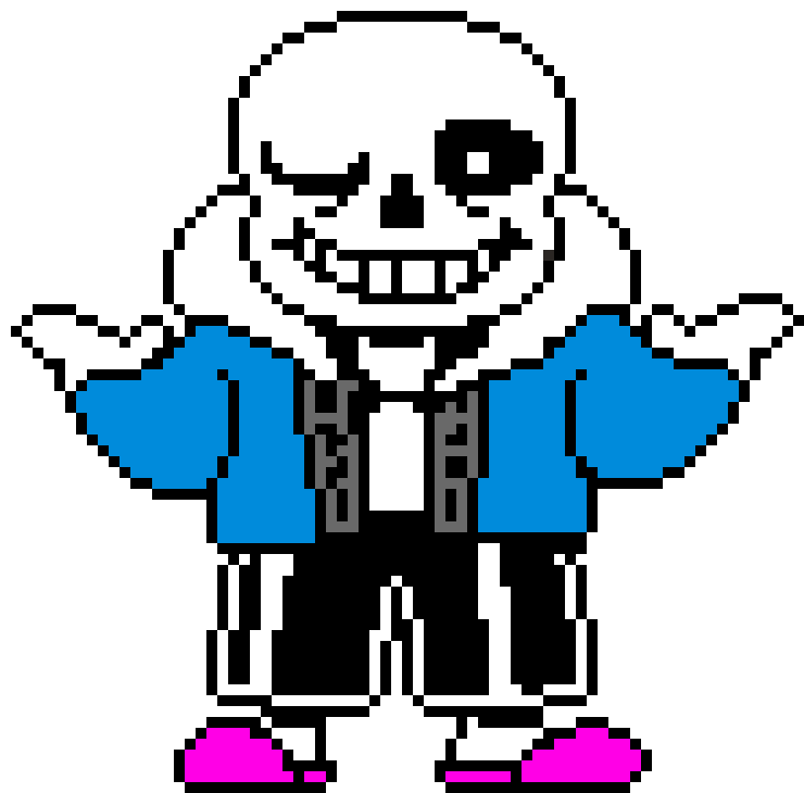 Pixilart - Sans Sprite Base Shrug by D3RK