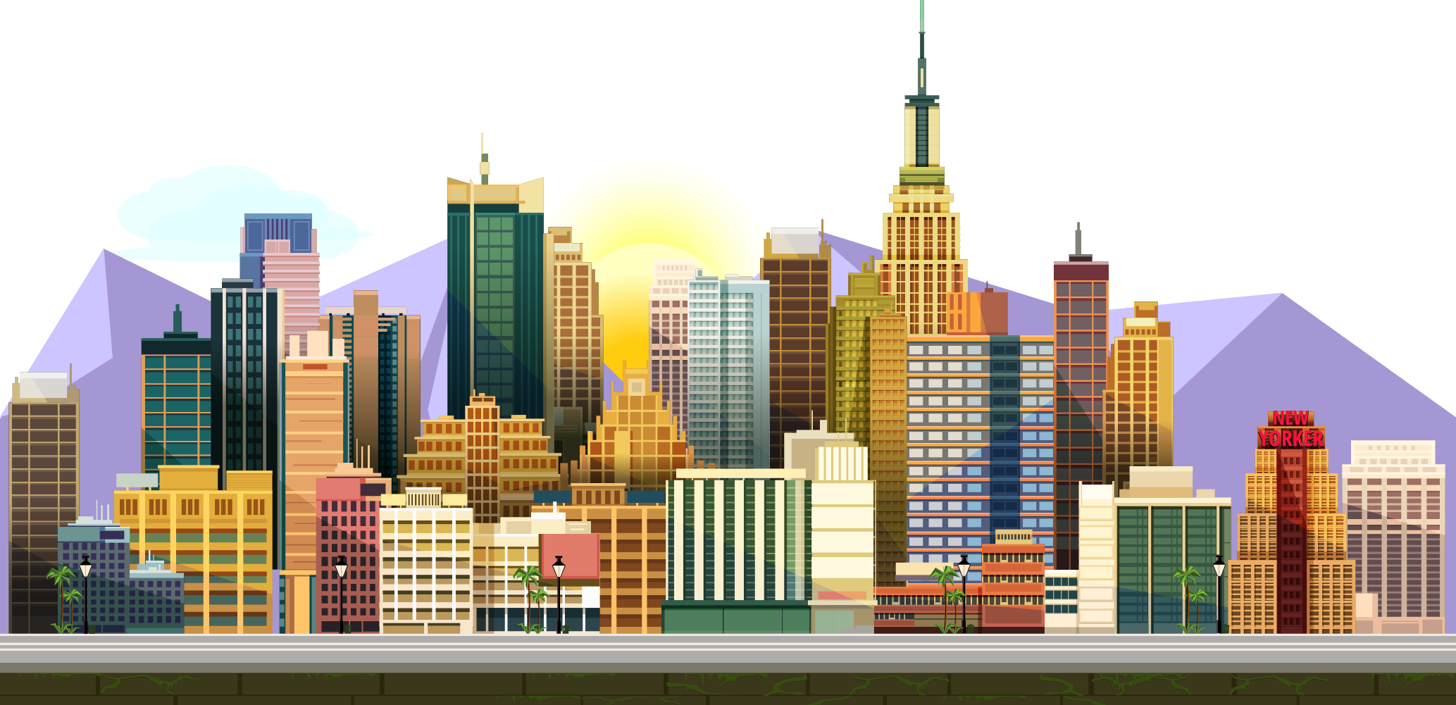 2d Building Background