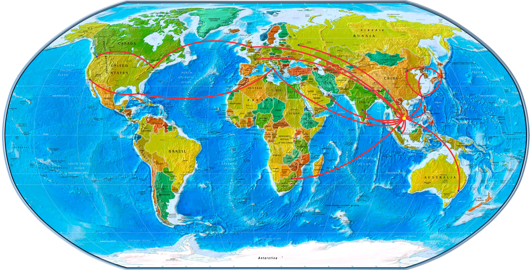 world geography map