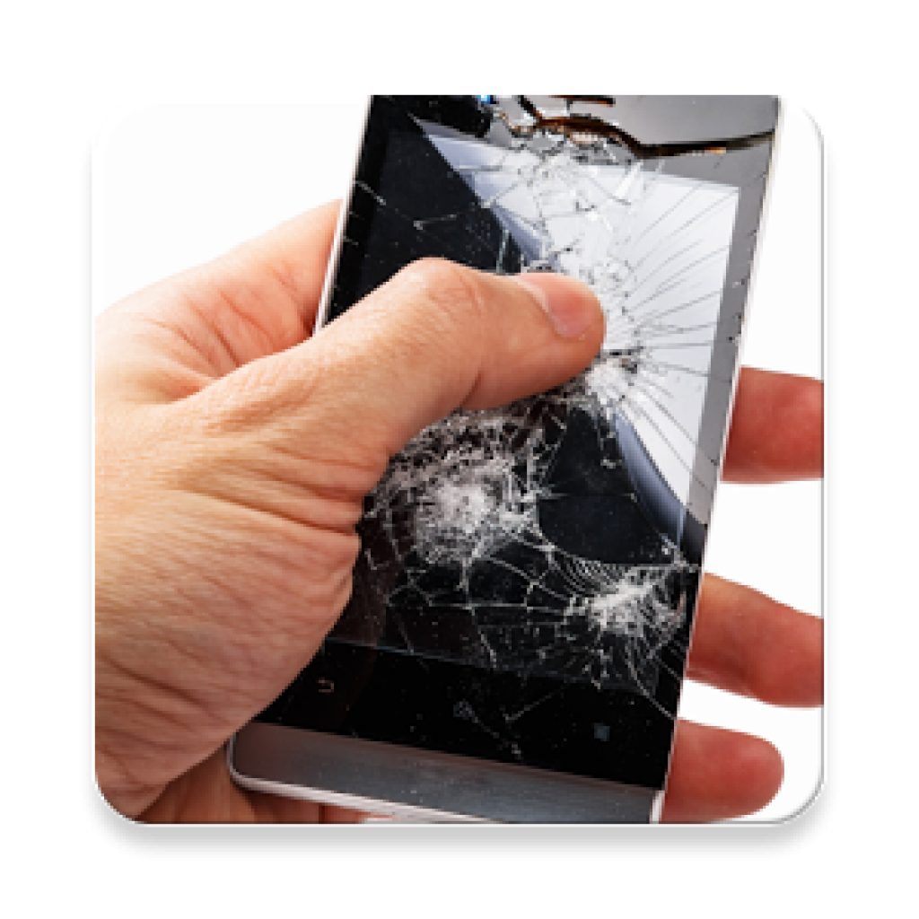 cracked phone screen png