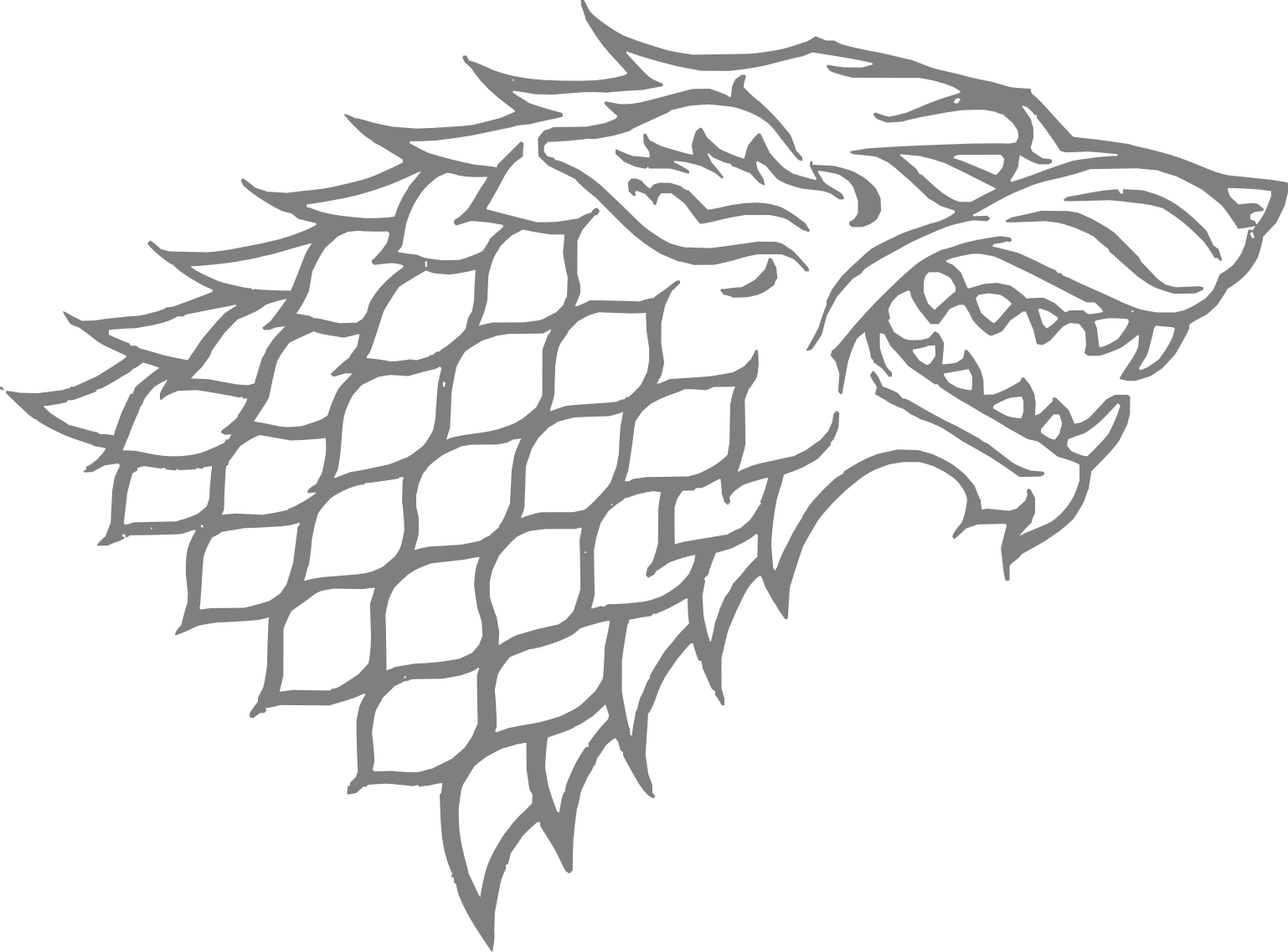 Free: Game of Thrones Stark, Game of Thrones House Stark logo