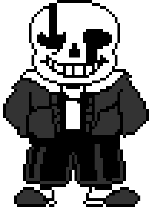 Download Sans Undertale Black Comic White Sansserif HQ PNG Image