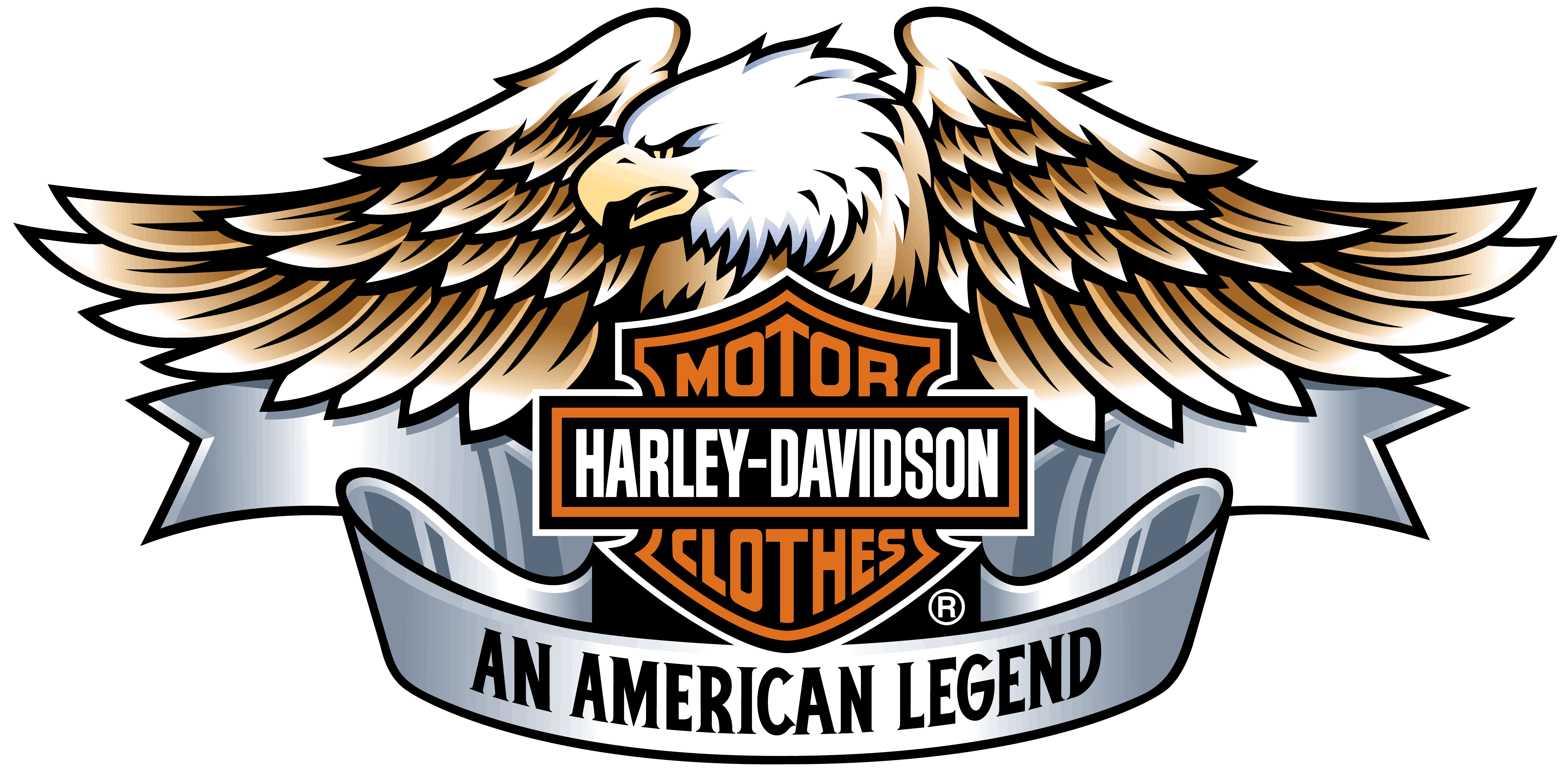 harley davidson logo with wings vector