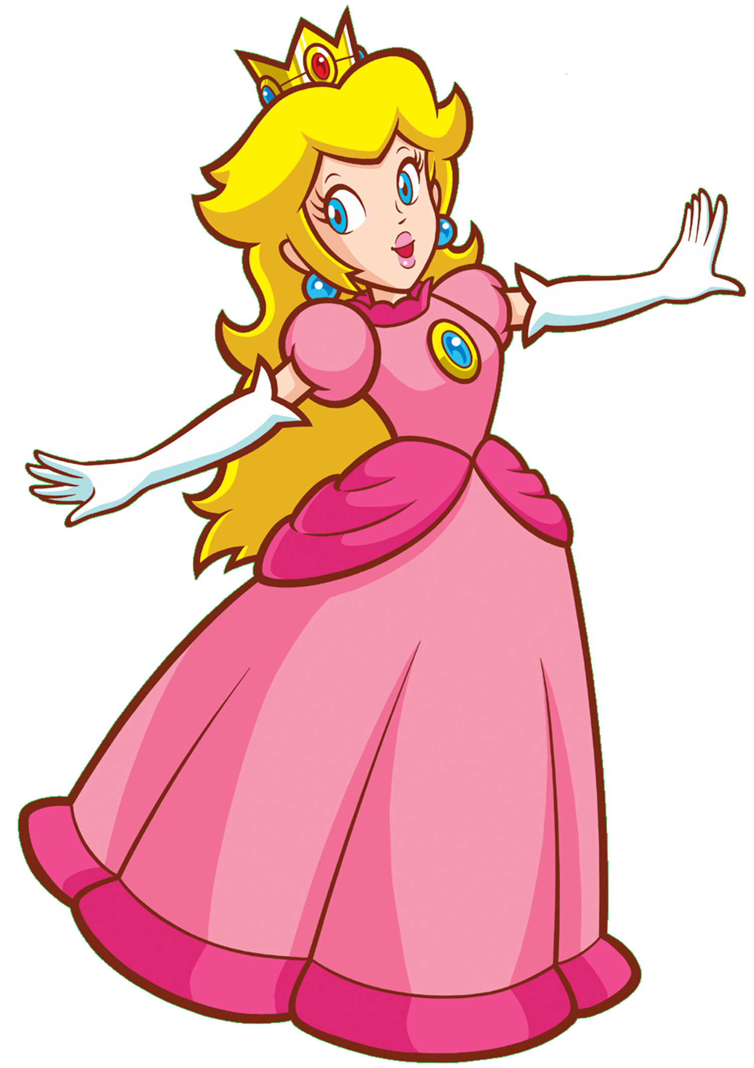 Princess Peach Mario Vector Art, Icons, and Graphics for Free Download