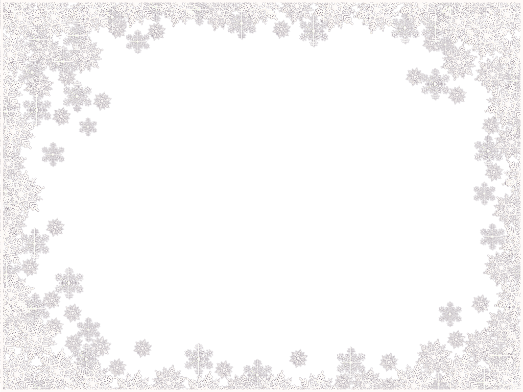 snowflake border transparent