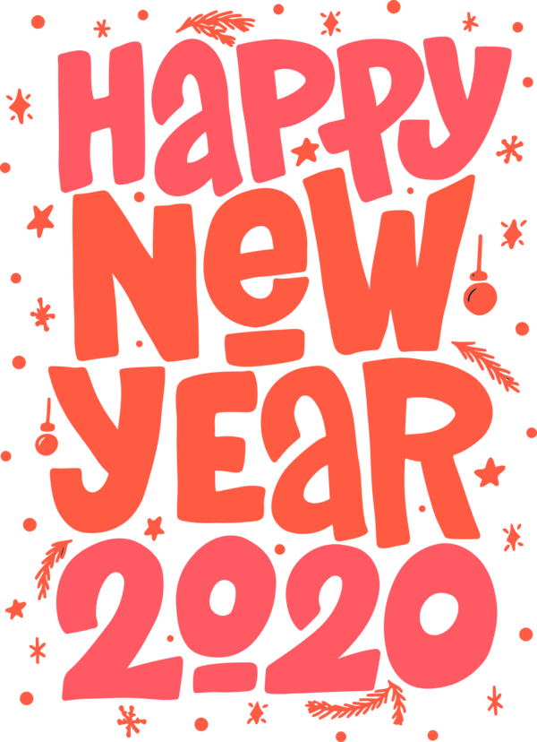 Download New Year 2020 Font Text For Happy Eve Hq Png Image