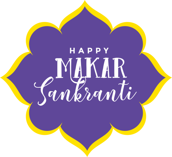 Download Makar Sankranti Text Yellow Logo For Happy Countdown Hq Png Image Freepngimg