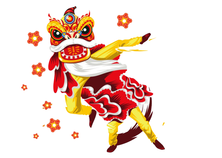 Chinese Lunar New Year 2023 clipart, Chinese dragon PNG