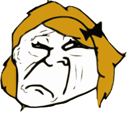 Troll Face Meme Girl, HD Png Download, png download, transparent png image