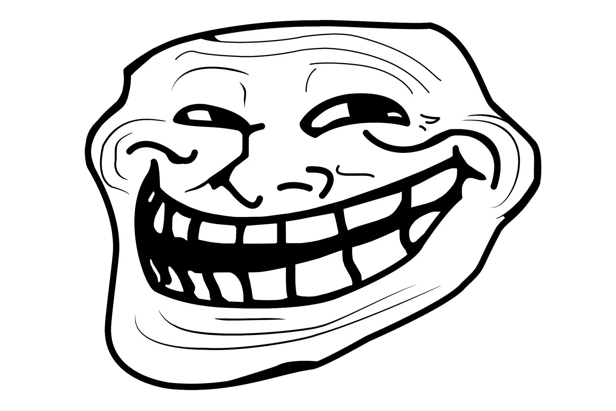 Troll Face Png Download - Thumbs Up Meme Face Png, Transparent Png, png  download, transparent png image