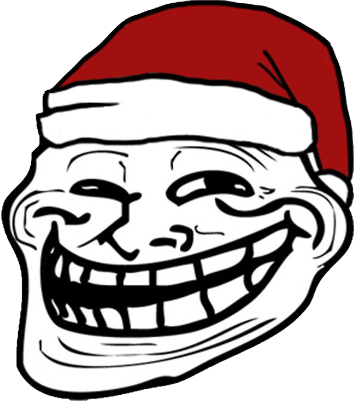 santa troll face