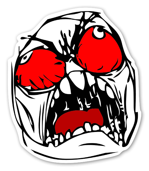 super angry rage face