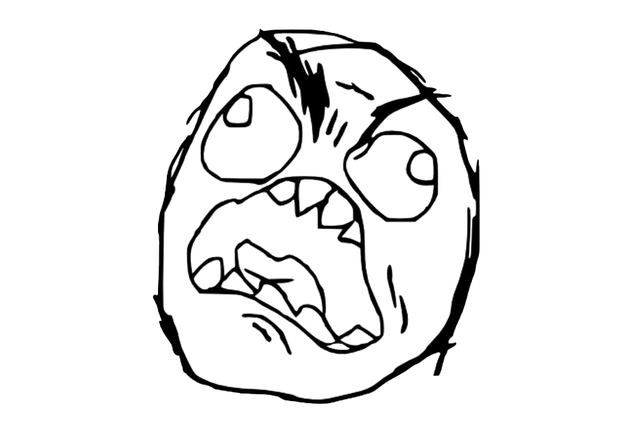 draw you as a rage face Meme in microsoft paint