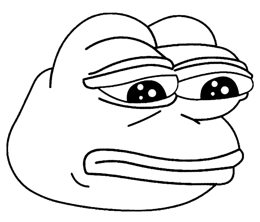 Sad Frog Meme Icon 12721537 Vector Art at Vecteezy