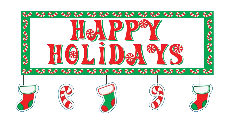 happy holidays banner clip art