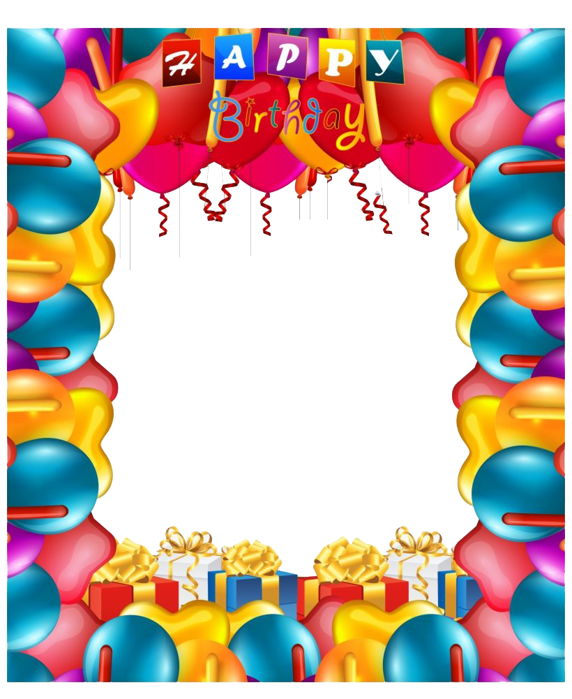 birthday balloons border png