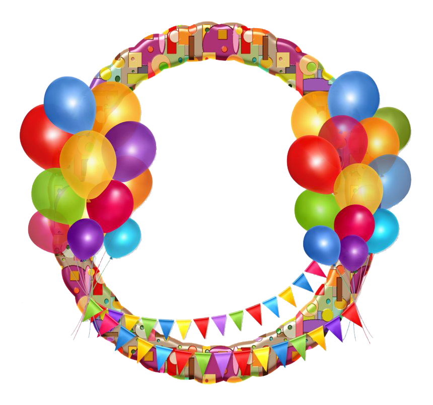 Download Frame Birthday Balloons Download HD HQ PNG Image | FreePNGImg