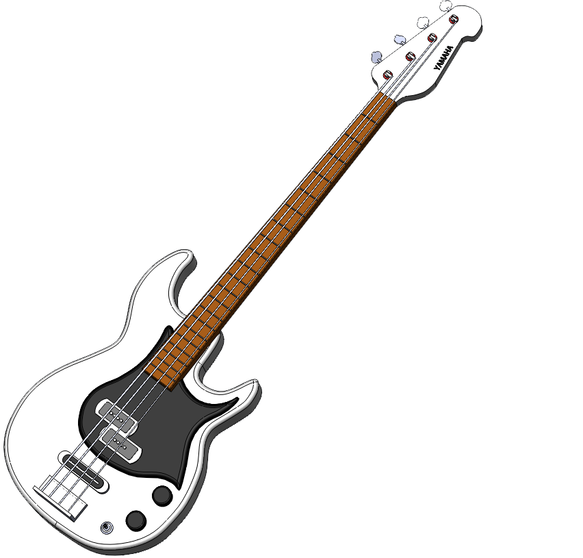 bass player clipart