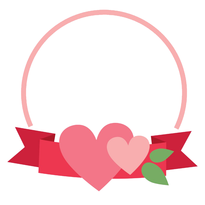 cute love frame png