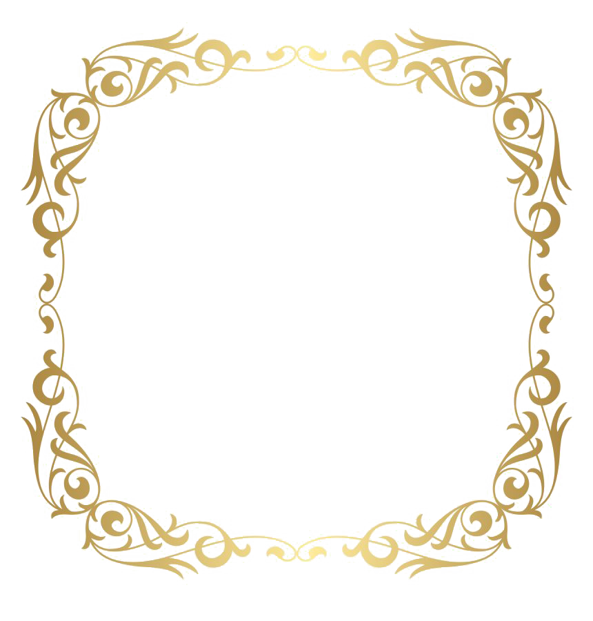 gold frame border clip art