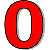 Number 0 PNG