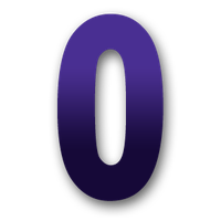 Number 0 zero PNG