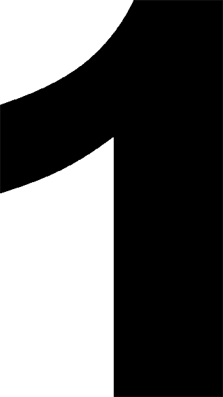 Number 1 Transparent PNG Image