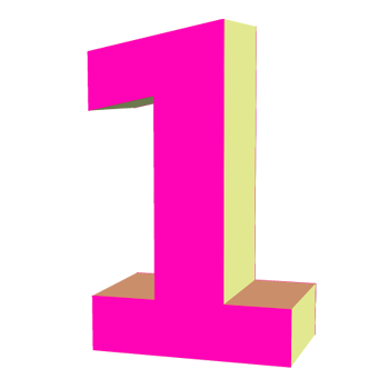 Number 1 Transparent PNG Image