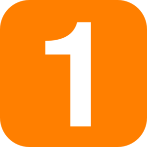Number 1 Transparent PNG Image