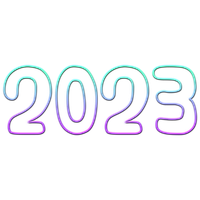 2023 Text Free Transparent PNG